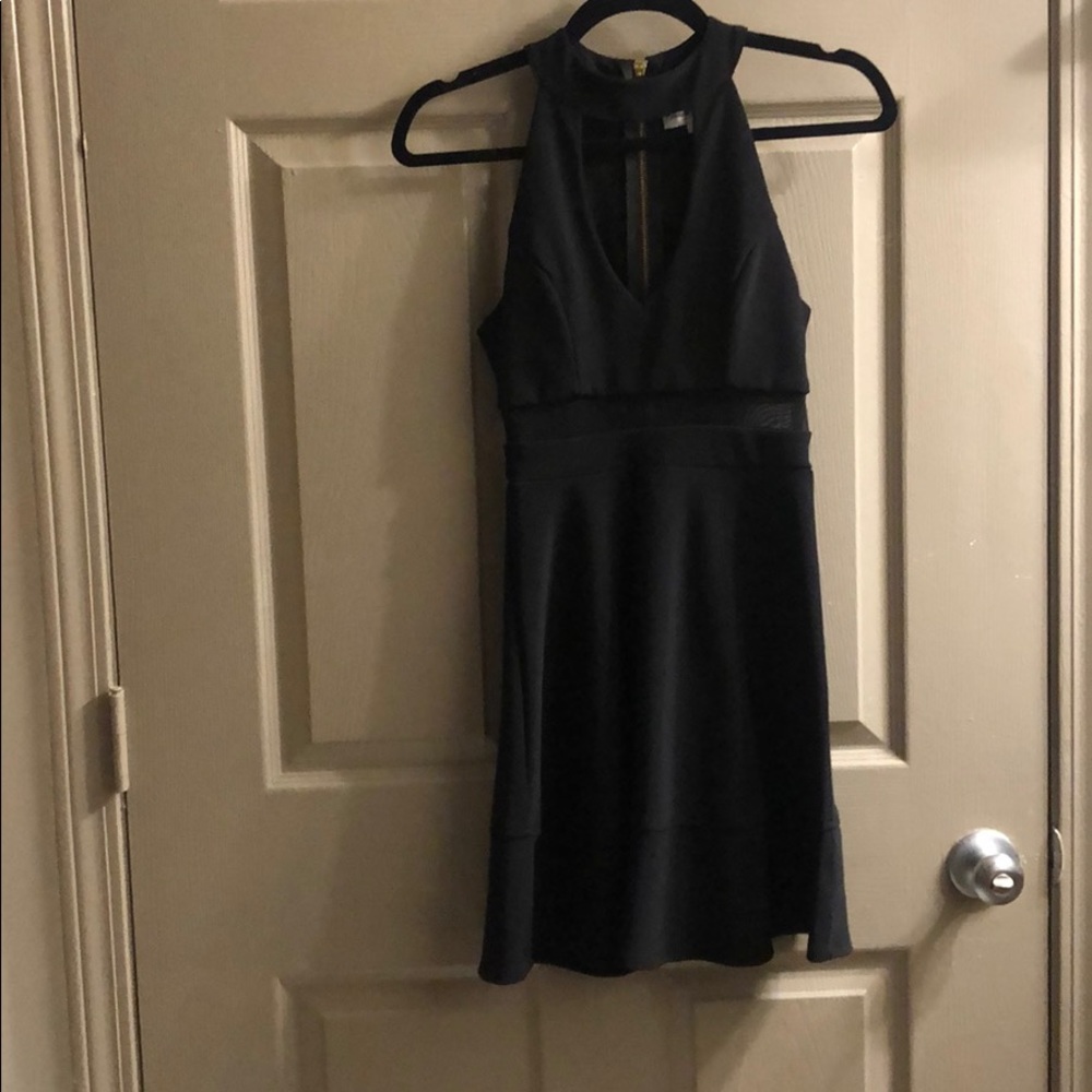 ✨ Little Black Skater Dress w/ Deep V cut front